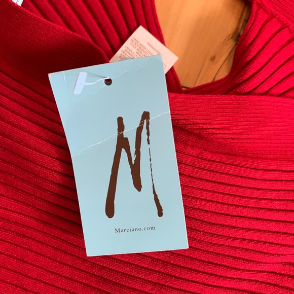 Marciano Fitted/stretch Red Dress tie neck ( NWT) - Picture 8 of 10